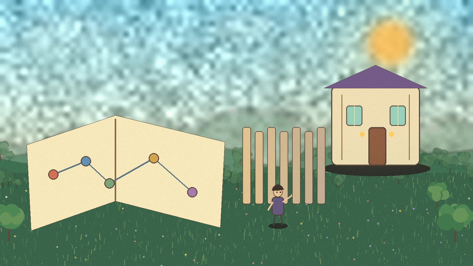 Hand-painted storybook compliance library and control map